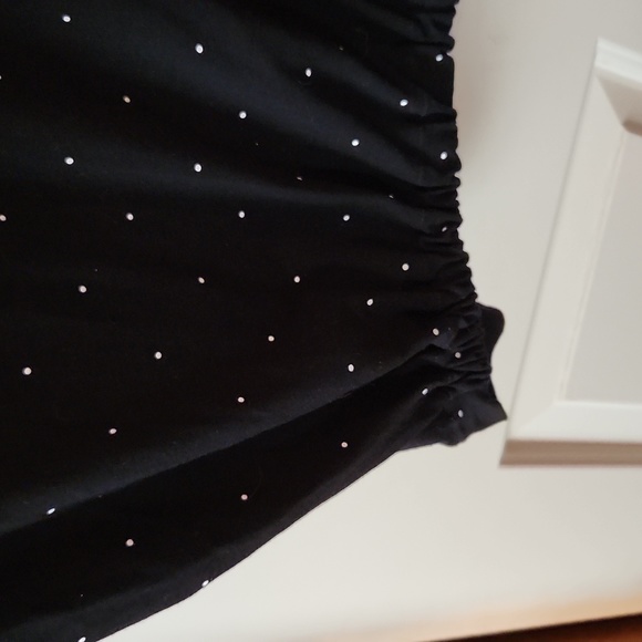 Noblu Black Dotted Dress Size Large - Picture 2 of 4